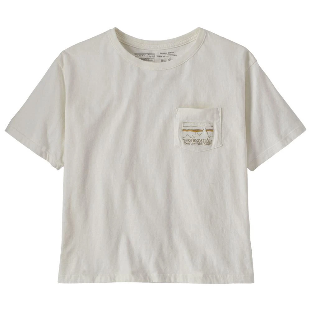 Tee-Shirt Patagonia Women's 73 Skyline Organic Easy Cut Birch White 3 Tee-Shirt Patagonia Women's 73 Skyline Organic Easy Cut Birch White