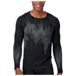 Technical Underwear Odlo Kinship PW 200 BL Top Crew Neck LS Black Melange