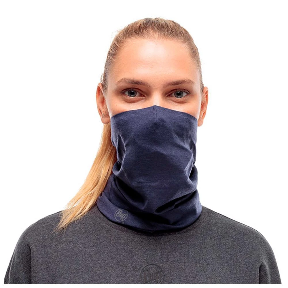 Neck Warmer Buff Tube Neckwear Solid Night Blue 5 Neck Warmer Buff Tube Neckwear Solid Night Blue - Image 3