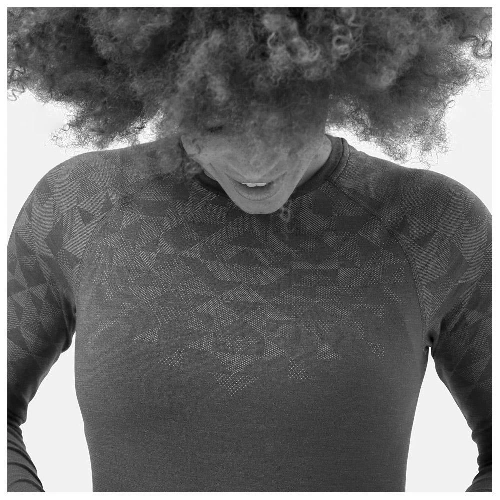 Technical Underwear Odlo Kinship PW 200 BL Top Crew Neck LS Wmn Blue Wing Teal Melange 8 Technical Underwear Odlo Kinship PW 200 BL Top Crew Neck LS Wmn Blue Wing Teal Melange - Image 6