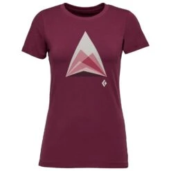 Tee-Shirt Black Diamond W Mountain Transparency Tee Blackberry
