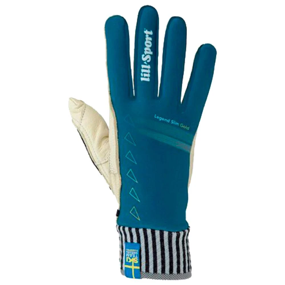 Nordic Glove Lill Sport Legend Slim Gold Petrol 3 Nordic Glove Lill Sport Legend Slim Gold Petrol