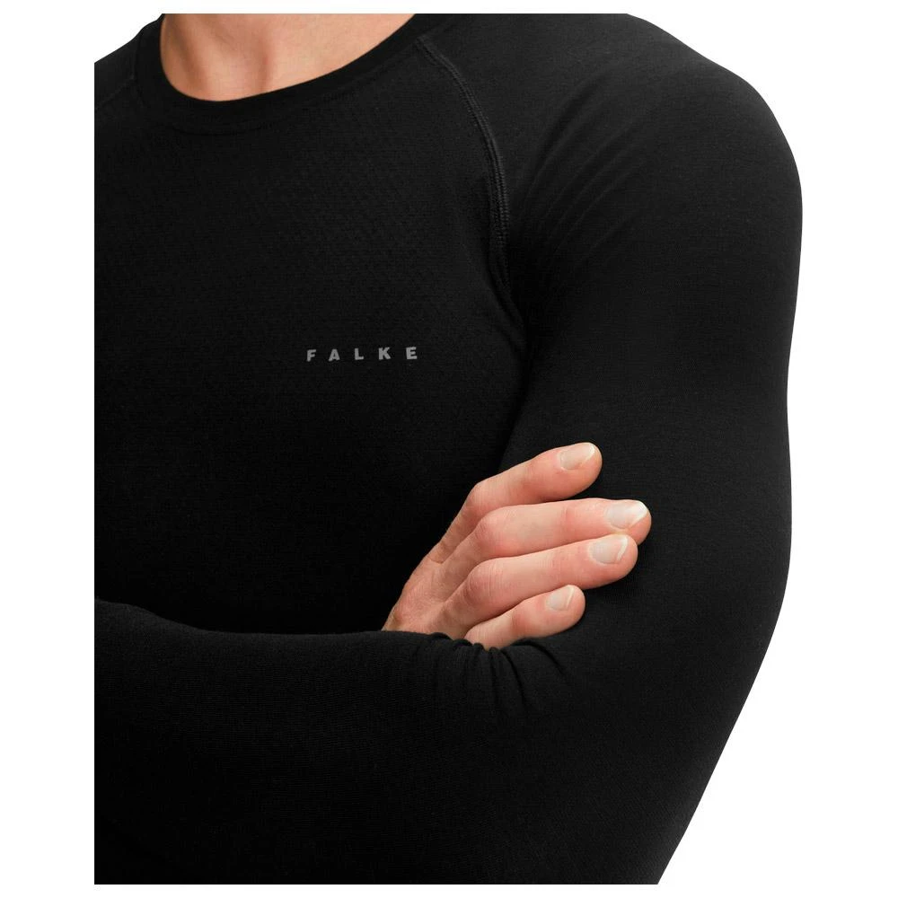 Nordic Thermal Underwear Falke Wool Tech Light Longsleeve Shirt M Black 6 Nordic Thermal Underwear Falke Wool Tech Light Longsleeve Shirt M Black - Image 4