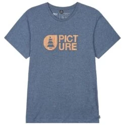 Tee-Shirt Picture Basement Cork Dark Blue Melange