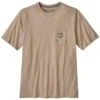 Tee-Shirt Patagonia M's Forge Mark Crest Pocket Responsibili-Tee Oar Tan