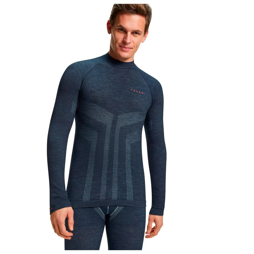 Technical Underwear Falke Wool-Tech Longsleeved Shirt Trend M Space Blue 9 Technical Underwear Falke Wool-Tech Longsleeved Shirt Trend M Space Blue - Image 7
