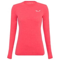 Technical Underwear Salewa Zebru Fresh Merino Responsive LS Tee W Calypso Coral