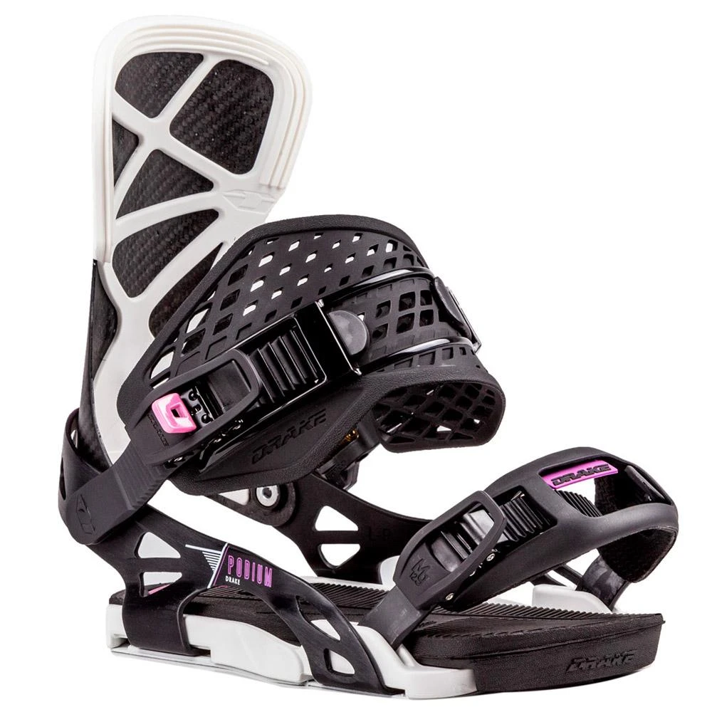 Snowboard Binding Drake Podium FF Black White 5 Snowboard Binding Drake Podium FF Black White - Image 3