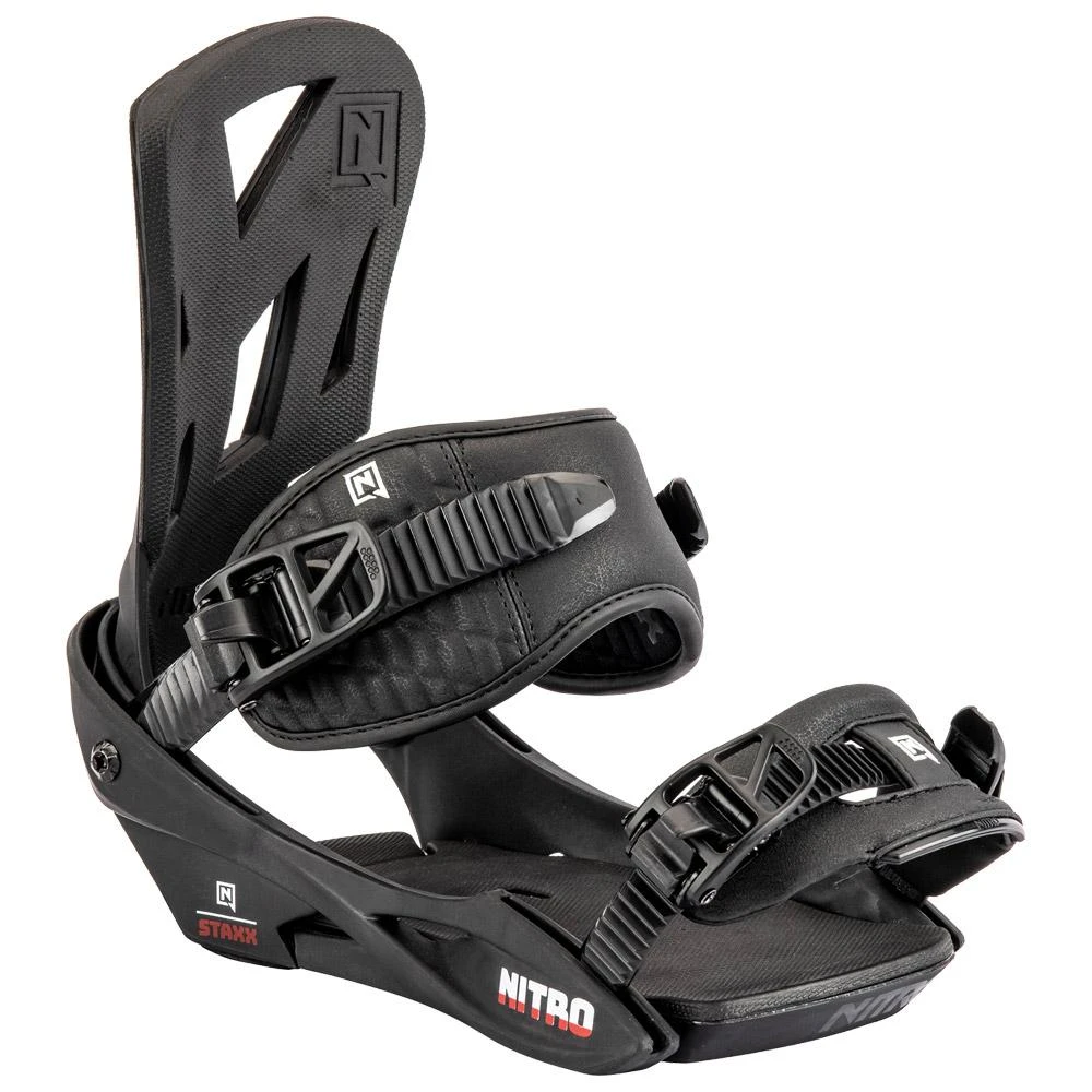 Snowboard Binding Nitro Staxx Black 3 Snowboard Binding Nitro Staxx Black