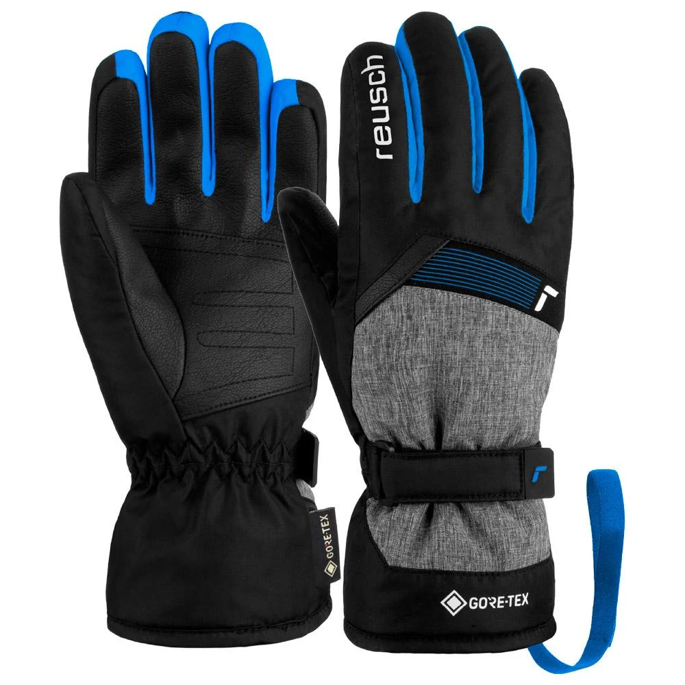 Gloves Reusch Flash Gore-Tex Junior Black Black Melange Brilliant Blue 5 Gloves Reusch Flash Gore-Tex Junior Black Black Melange Brilliant Blue - Image 3