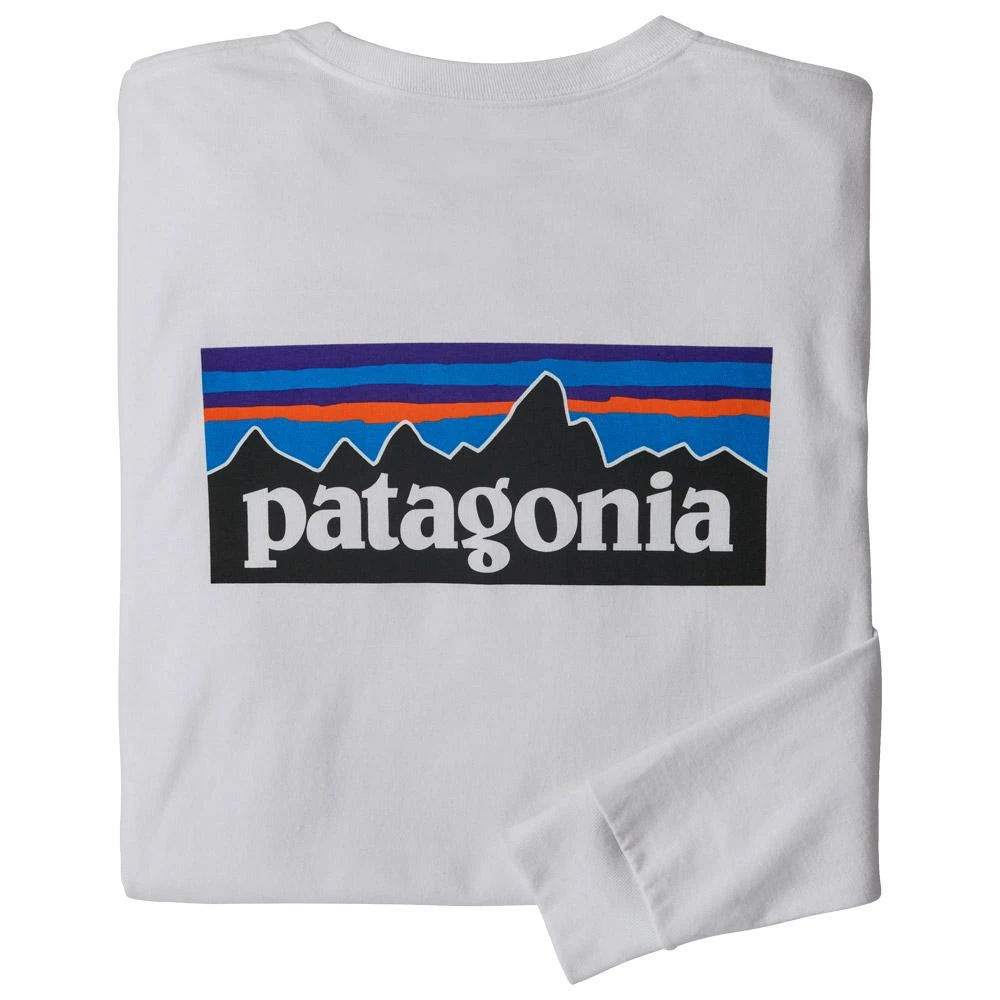Tee-Shirt Patagonia P-6 Logo Responsibili-Tee L/S White 5 Tee-Shirt Patagonia P-6 Logo Responsibili-Tee L/S White - Image 3