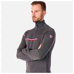 Sweater Rossignol Major 1/2 Zip Heather Grey -Glis Shop 64219130758a64b523a05f62041f79295493d559 H23ROSSTEH3375209 901