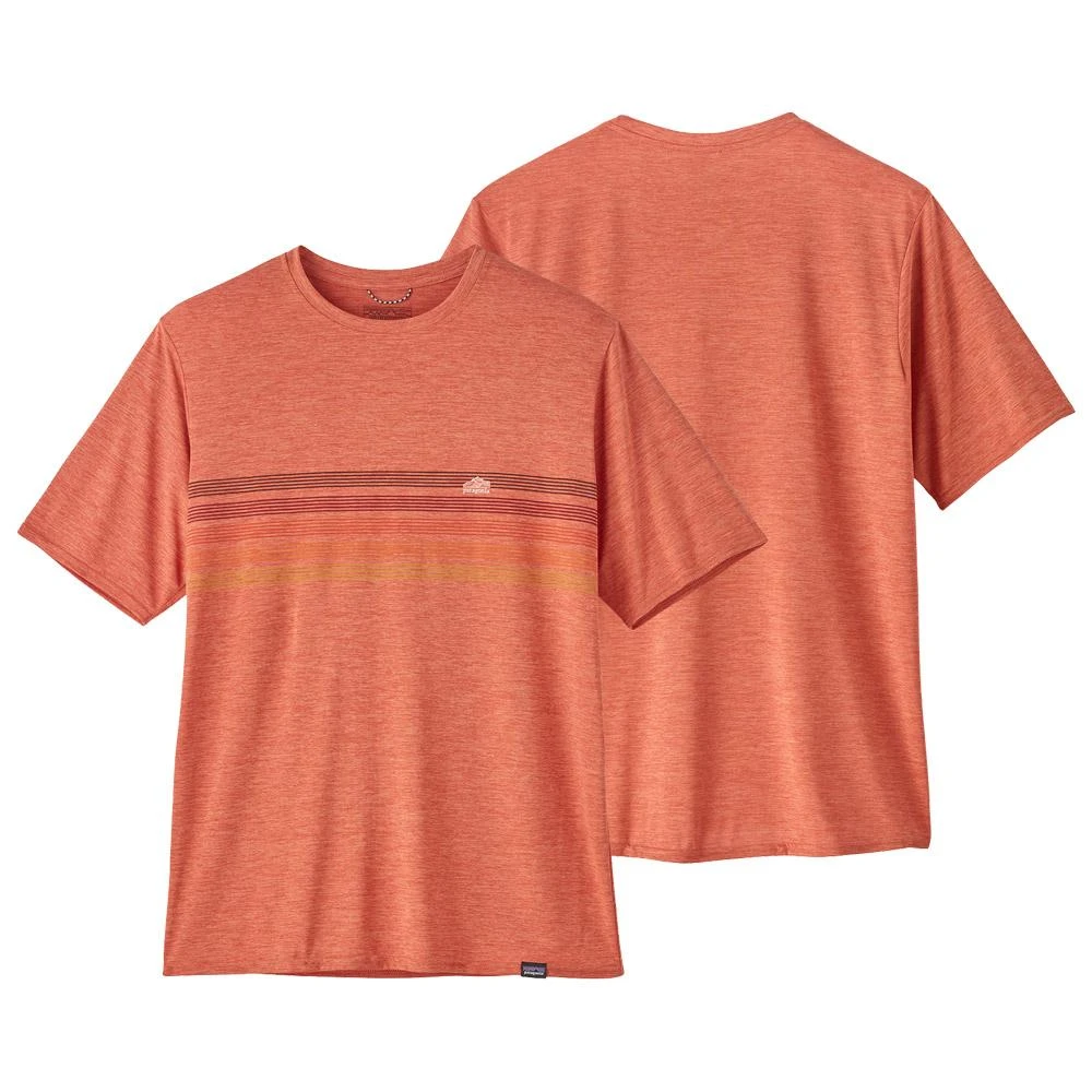 Tee-Shirt Patagonia M's Cap Cool Daily Graphic Line Logo Ridge Stripe 5 Tee-Shirt Patagonia M's Cap Cool Daily Graphic Line Logo Ridge Stripe - Image 3