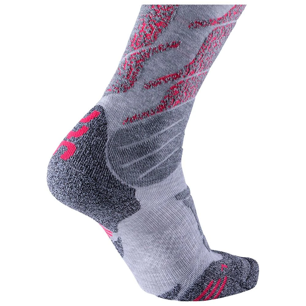 Socks Uyn Ski All Mountain Lady Light Grey Melange Coral 4 Socks Uyn Ski All Mountain Lady Light Grey Melange Coral - Image 2