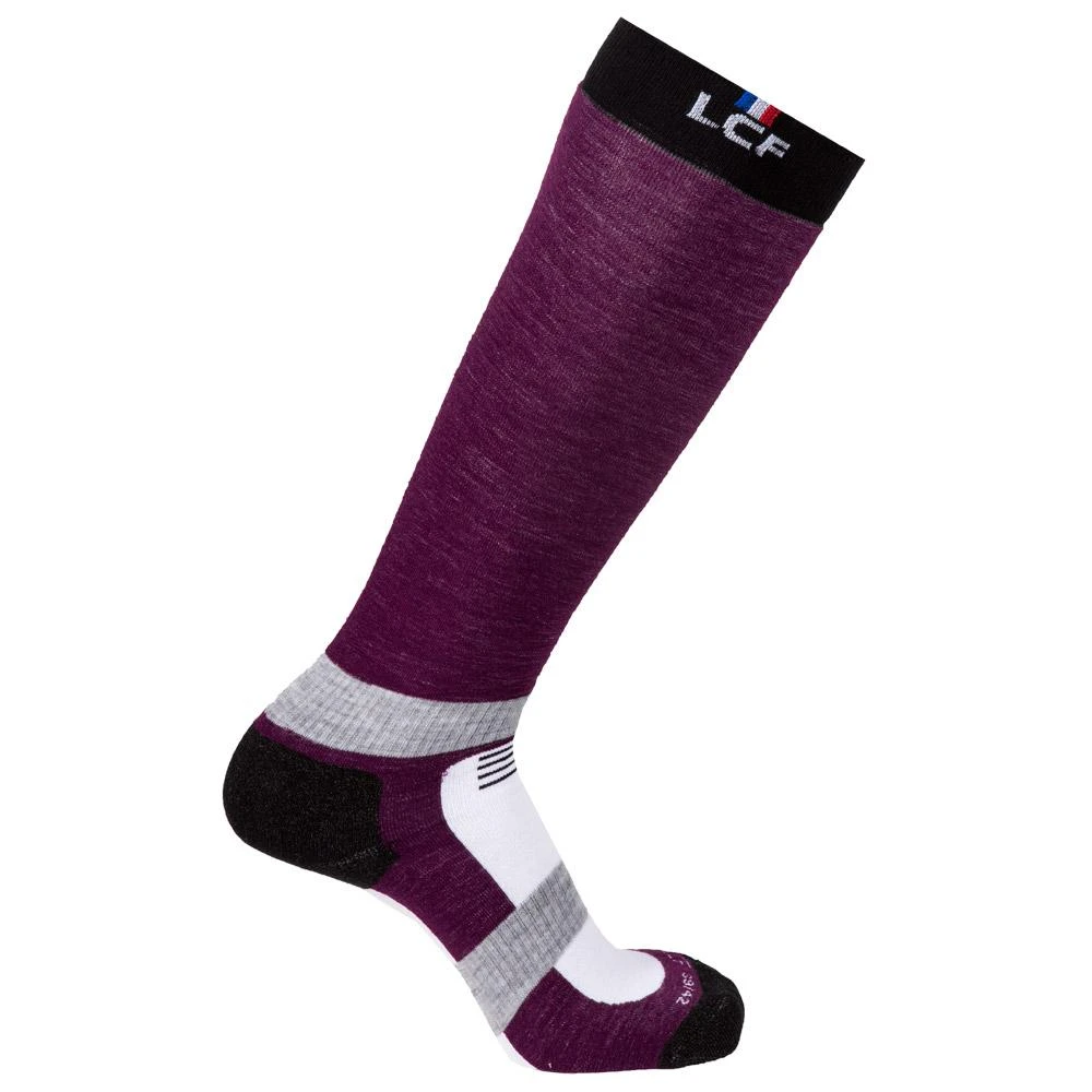 Socks La Chaussette De France Merino Ski Socks Women Mauve 4 Socks La Chaussette De France Merino Ski Socks Women Mauve - Image 2