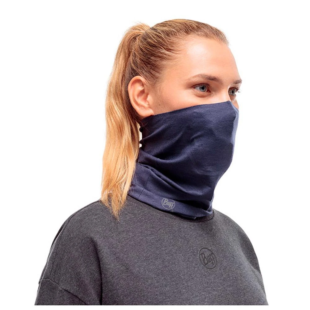 Neck Warmer Buff Tube Neckwear Solid Night Blue 6 Neck Warmer Buff Tube Neckwear Solid Night Blue - Image 4