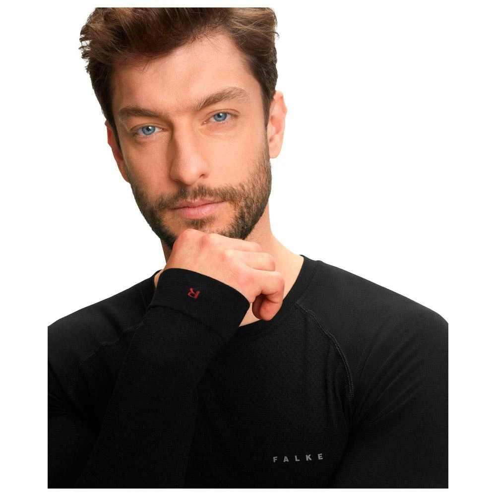 Nordic Thermal Underwear Falke Wool Tech Light Longsleeve Shirt M Black 5 Nordic Thermal Underwear Falke Wool Tech Light Longsleeve Shirt M Black - Image 3