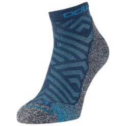 Nordic Sock Odlo Active Warm Hike Quarter Deep Dive/Stunning Blue