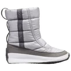 Snow Boots Sorel Out N About Puffy Mid Metal Pure Silver