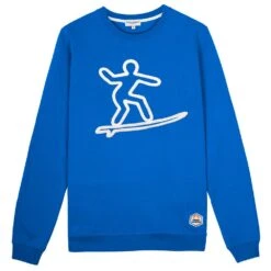 Sweatshirt French Disorder Dylan Surfer Tricotin Imperial Blue