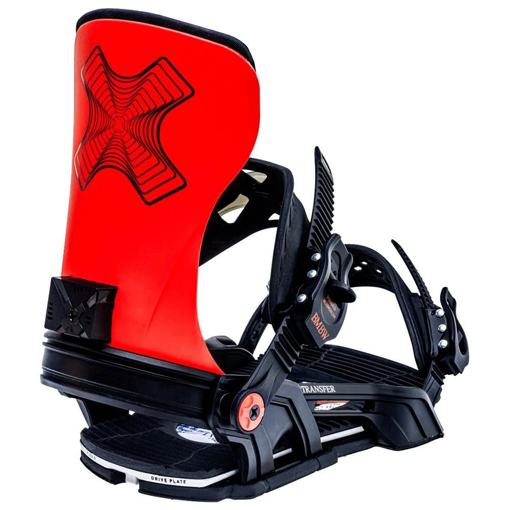Snowboard Binding Bent Metal Transfer Black Red 3 Snowboard Binding Bent Metal Transfer Black Red