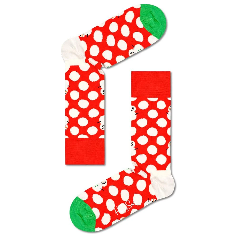 Socks Happy Socks Big Dot Snowman Rouge 3 Socks Happy Socks Big Dot Snowman Rouge