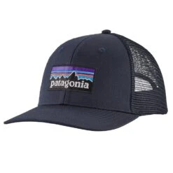 Cap Patagonia P-6 Logo Trucker Hat Navy Blue