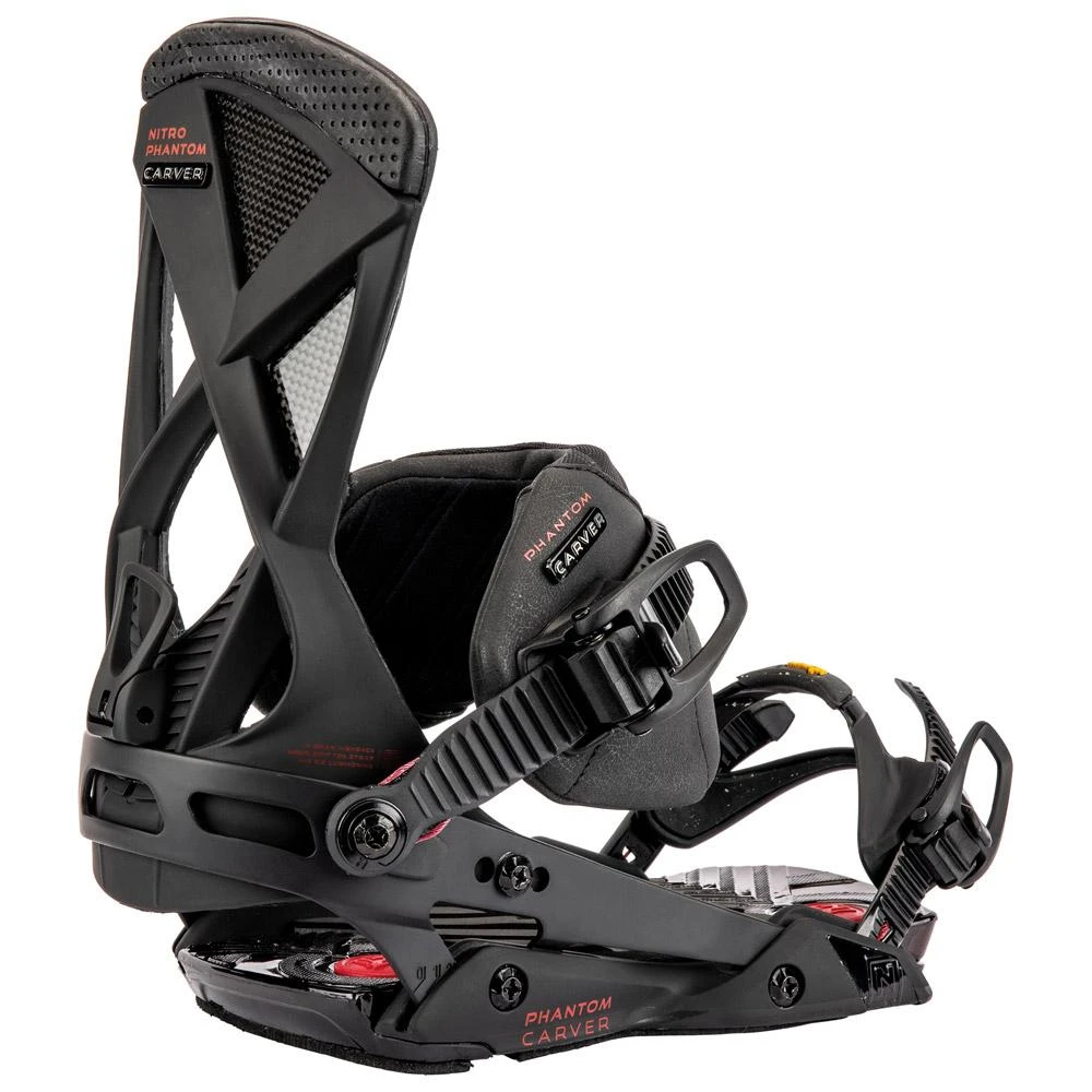 Snowboard Binding Nitro Phantom Carver Red 4 Snowboard Binding Nitro Phantom Carver Red - Image 2