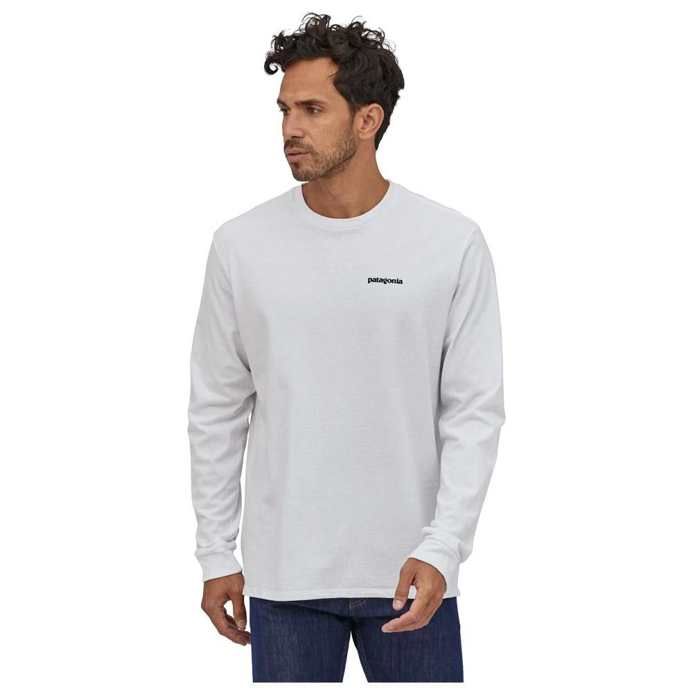Tee-Shirt Patagonia P-6 Logo Responsibili-Tee L/S White 3 Tee-Shirt Patagonia P-6 Logo Responsibili-Tee L/S White