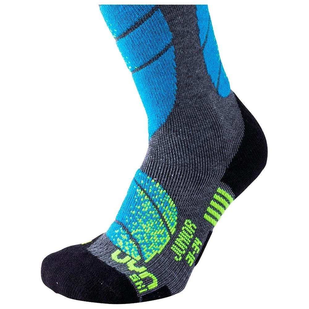 Socks Uyn Ski Junior Medium Grey Melange Turquoise 4 Socks Uyn Ski Junior Medium Grey Melange Turquoise - Image 2