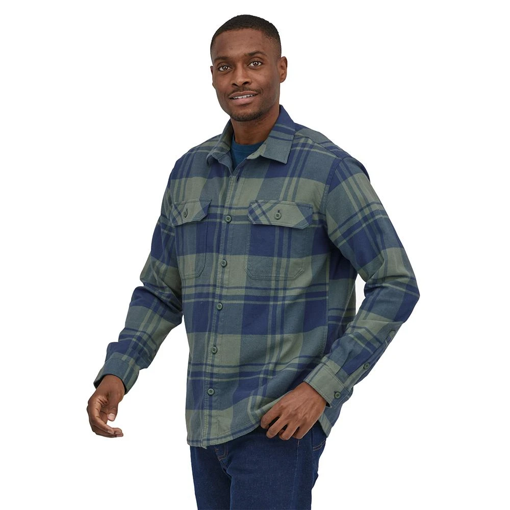 Shirt Patagonia Long Sleeved Organic Cotton Flannel Live Oak Hemlock Green 4 Shirt Patagonia Long Sleeved Organic Cotton Flannel Live Oak Hemlock Green - Image 2