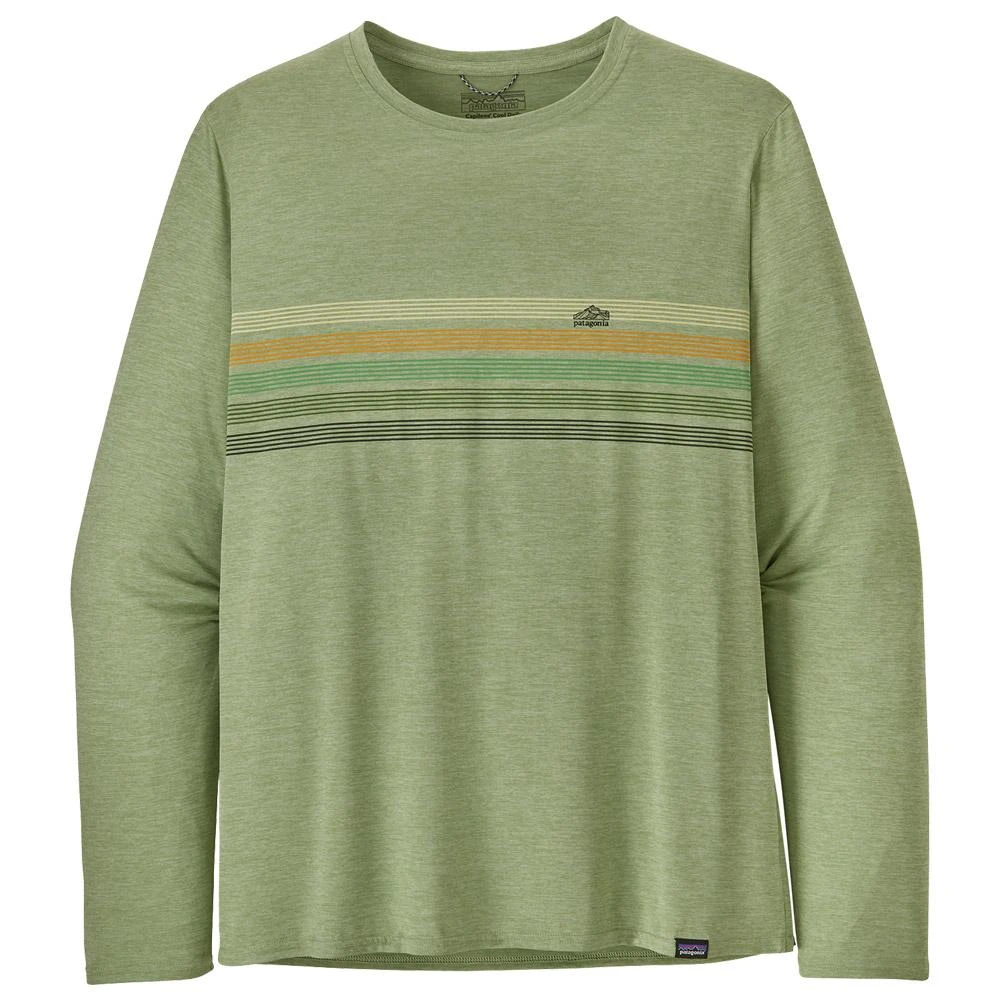 Tee-Shirt Patagonia M's L/S Capilene® Cool Daily Graphic Salva Green 3 Tee-Shirt Patagonia M's L/S Capilene® Cool Daily Graphic Salva Green