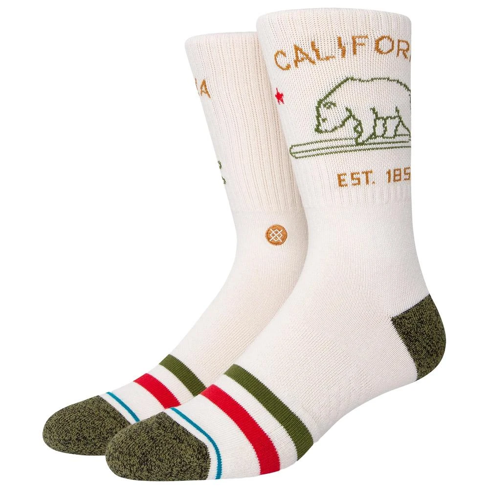 Socks Stance Crew Sock California Republic 2 Offwhite 3 Socks Stance Crew Sock California Republic 2 Offwhite