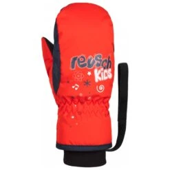 Mitten Reusch Kids Mitten Fire Red Dress Blue White