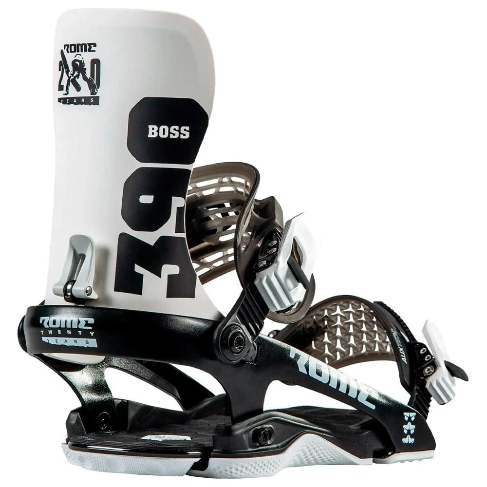 Snowboard Binding Rome 390 Boss White 3 Snowboard Binding Rome 390 Boss White