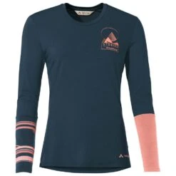 Technical Underwear Vaude Women's Monviso Wool Ls T-Shirt Dark Sea