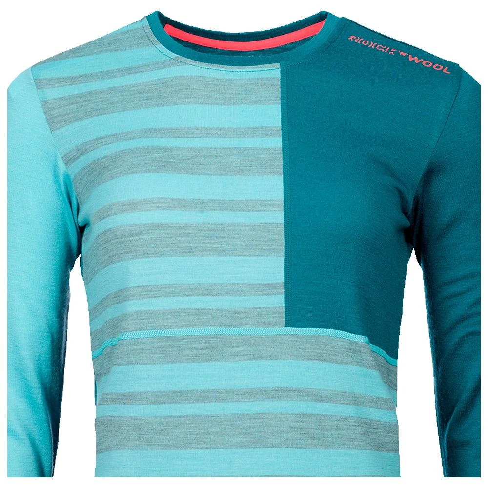 Technical Underwear Ortovox 185 Rock'n'wool Long Sleeve W Ice Waterfall 4 Technical Underwear Ortovox 185 Rock'n'wool Long Sleeve W Ice Waterfall - Image 2