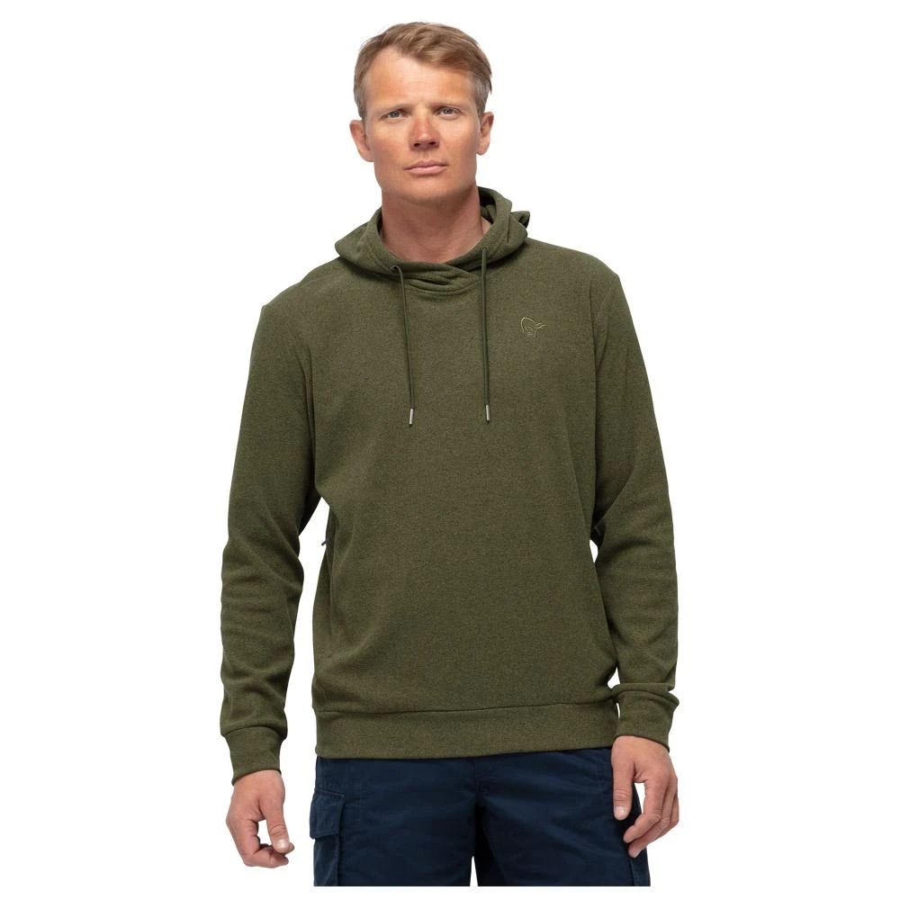 Sweatshirt Norrona Warm2 Hood M's Olive Night 5 Sweatshirt Norrona Warm2 Hood M's Olive Night - Image 3