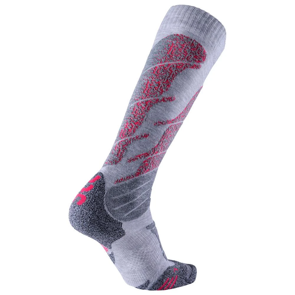 Socks Uyn Ski All Mountain Lady Light Grey Melange Coral 6 Socks Uyn Ski All Mountain Lady Light Grey Melange Coral - Image 4