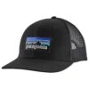 Cap Patagonia P-6 Logo Trucker Hat Black