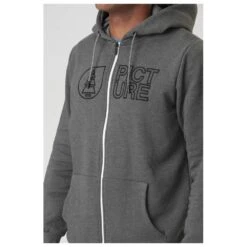 Sweatshirt Picture Basement Zip Hoodie Dark Grey Melange -Glis Shop eb7d34298206597f345ae8fa633428cb6dea3bad E23PICTTEH3360508 907