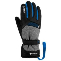 Gloves Reusch Flash Gore-Tex Junior Black Black Melange Brilliant Blue